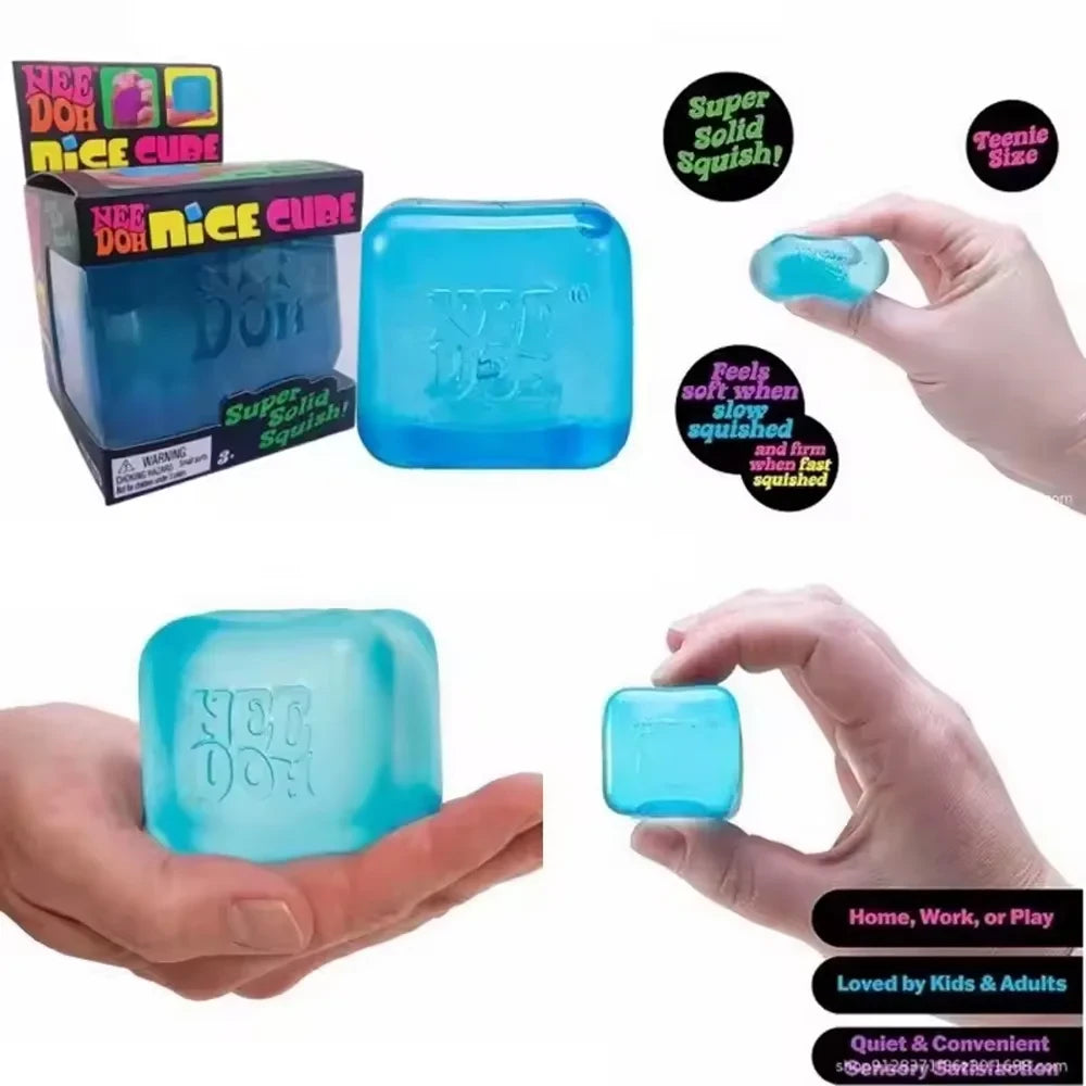 Needoh Nice Cube, Sensory Toys, Anti-Stress Blocks, Stress Relief Jigsaw