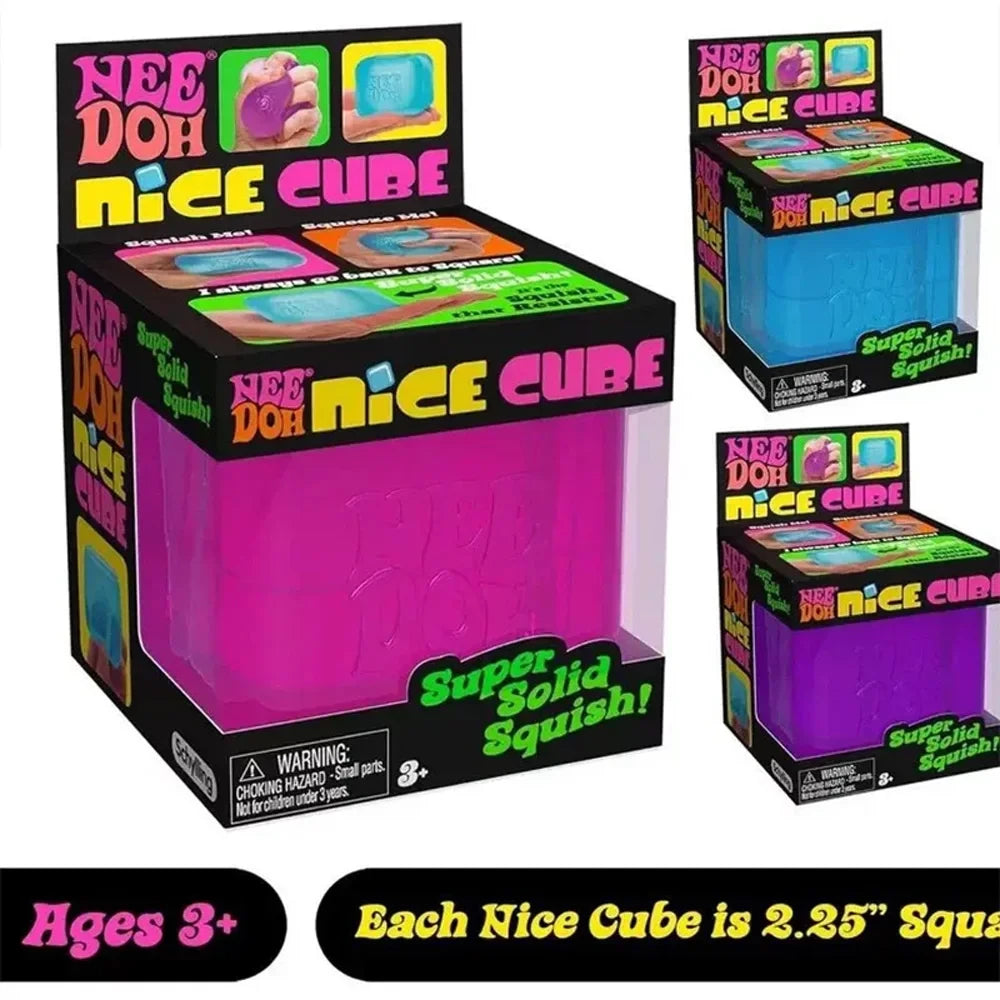 Needoh Nice Cube, Sensory Toys, Anti-Stress Blocks, Stress Relief Jigsaw