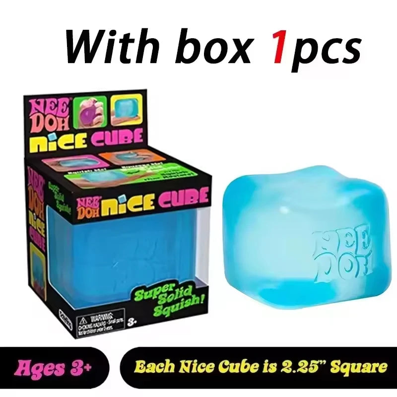 Needoh Nice Cube, Sensory Toys, Anti-Stress Blocks, Stress Relief Jigsaw