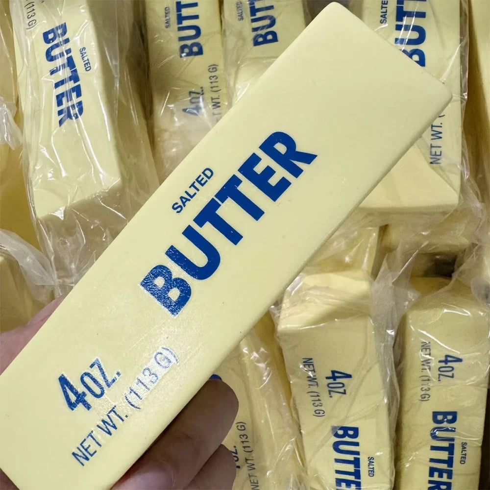 Soft Slow Rebound Butter Stick Squeezing Toy Realistic Butter Sticks Decompression Fidget Toy